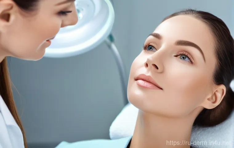 피부 리프팅 장단점 - **Aesthetic Clinic - Modern Lifting Procedure:** A professional, well-lit modern cosmetology clinic ...